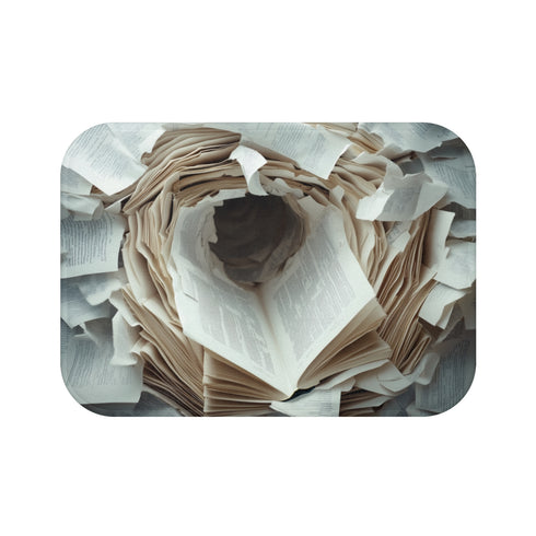 Book Page Bath Mat Portal