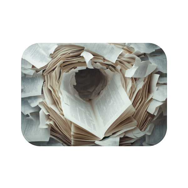 Book Page Bath Mat Portal