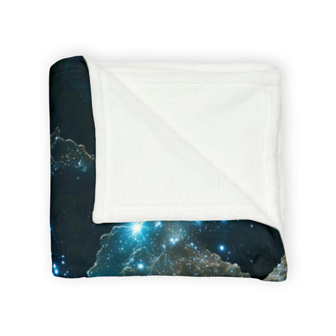 Book Pages Turning into Constellations Plush Fleece Throw Blanket
