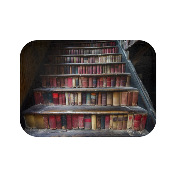 "Book Staircase Inspired Bath Mat"