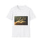 Book with Words Turning Into Butterflies Graphic Unisex Softstyle T-Shirt - Front View