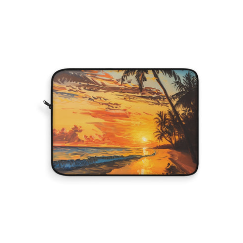 "Boracay Sunset Laptop Sleeve: Tropical Chic Protection"