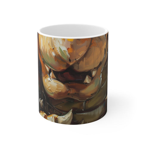 "Bowser's Artistic Coffee Mug Masterpiece"