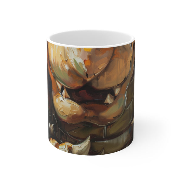 "Bowser's Artistic Coffee Mug Masterpiece"