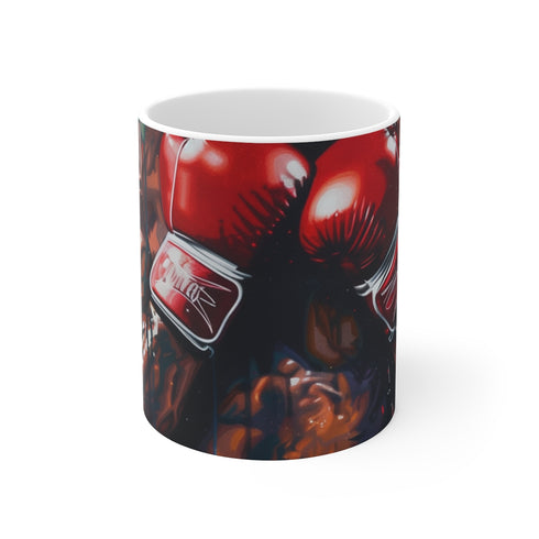 "Boxer Painting Mug: A Canine Masterpiece"