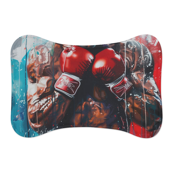 "Boxer Painting Pet Mat Masterpiece"