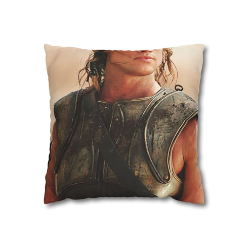 "Brad Pitt Achilles Pillowcase: Epic Luxury"