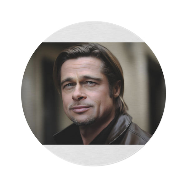 "Brad Pitt Inspired Round Rug"