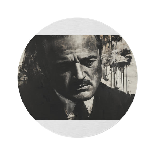 "Brando Don Round Area Rug: Hollywood Glamour for Your Home"