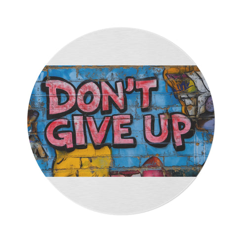 "Brick Wall Round Rug"