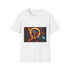 Bridge of Light Across Black Hole Graphic Unisex Softstyle T-Shirt - Front View