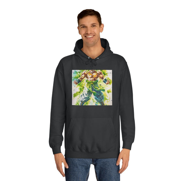 Broly SSJ — Heavyweight Graphic Hoodie — Model Streetwear Fit View