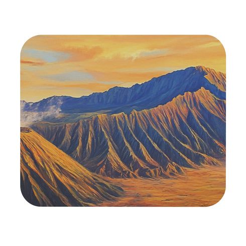 Bromo Sunrise Mouse Pad Fiery Heart
