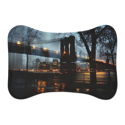 "Brooklyn Chic Pet Mat: Urban Style for Your Furry Friend"