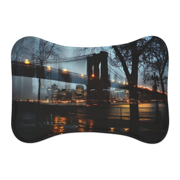 "Brooklyn Chic Pet Mat: Urban Style for Your Furry Friend"