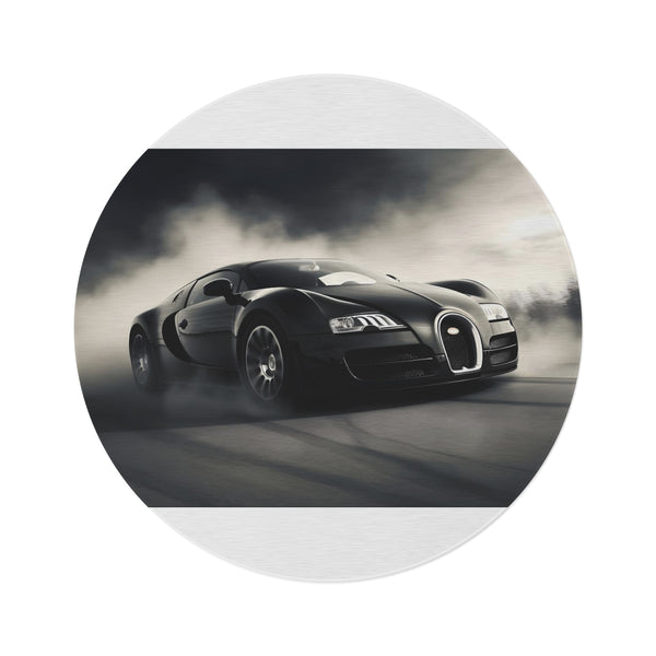 "Bugatti Speed Demon Round Rug"