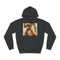 Bumblebee Transformers Graphic Unisex College Hoodie - Jet Black Front
