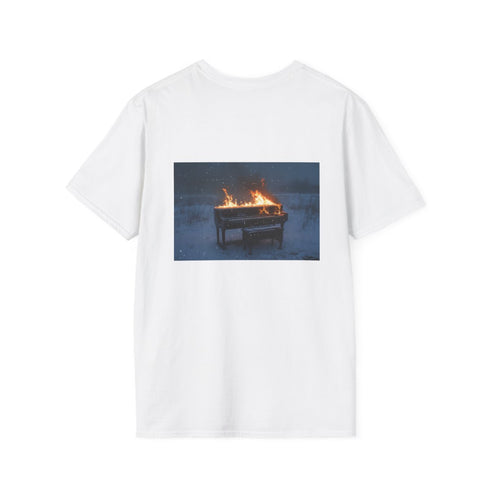 Burning Piano in Snowstorm Shirt