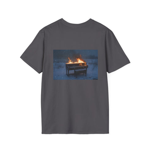 Burning Piano in Snowstorm Shirt