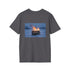 Burning Piano Snowstorm Graphic T-Shirt