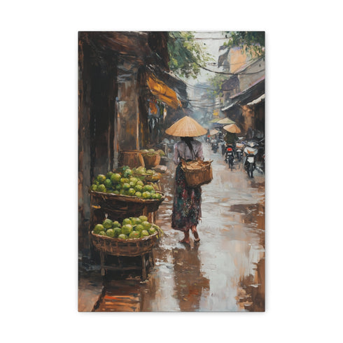 "Bustling Streets of Historic Hanoi"