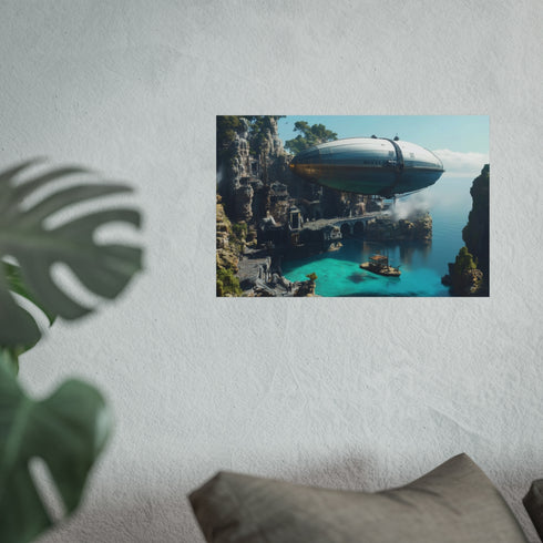 Buy Airship Sky Island Poster