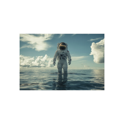 "Buy Astronaut Ocean Surface Poster"
