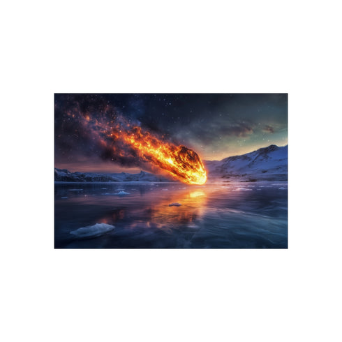Buy Comet Crash Ice Lake Poster