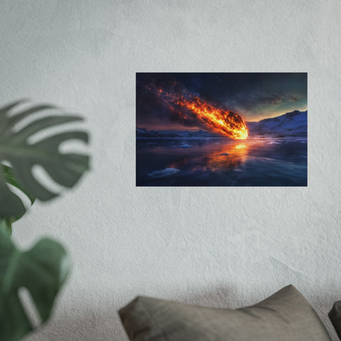Buy Comet Crash Ice Lake Poster