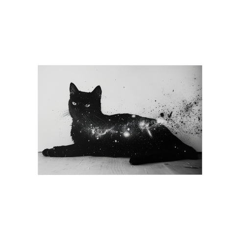 Buy Cosmic Black Cat Poster