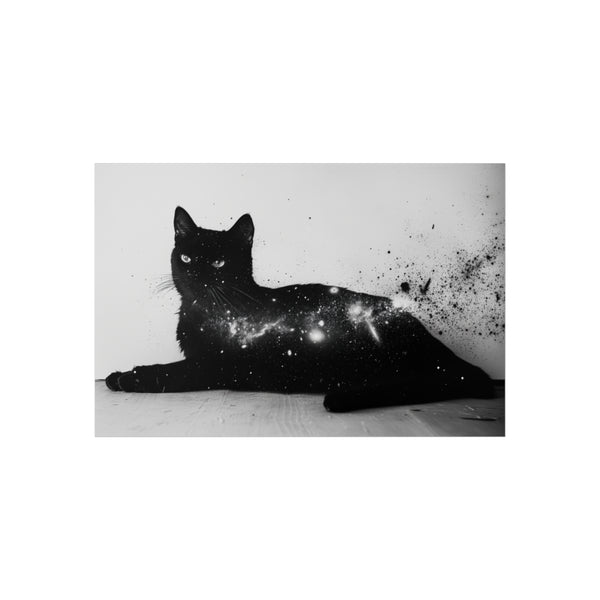 Buy Cosmic Black Cat Poster