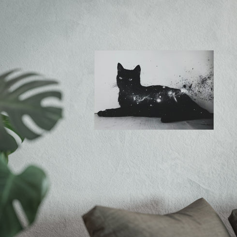 Buy Cosmic Black Cat Poster