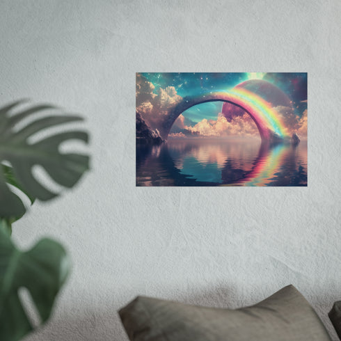 Buy Cosmic Poster with Rainbow Bridge