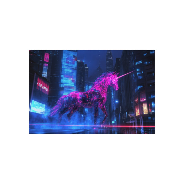 Buy Cybernetic Unicorn Night Poster
