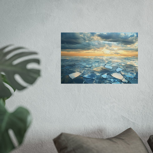 Buy Dazzling Glass Shards Poster