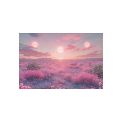 "Buy Desert Bloom Triple Suns Poster"