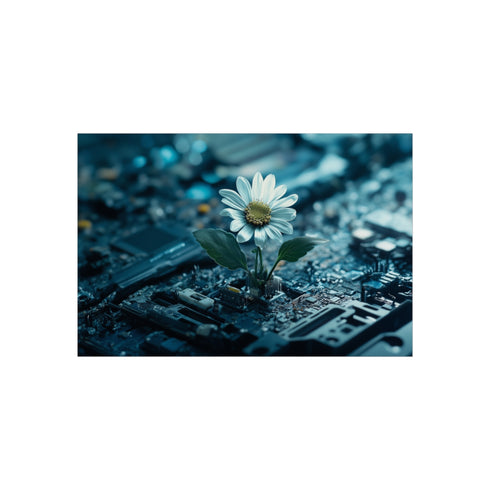 "Buy Digital Art: Data Flower Poster"