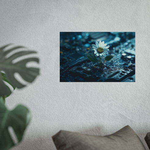 Buy Digital Art: Data Flower Poster