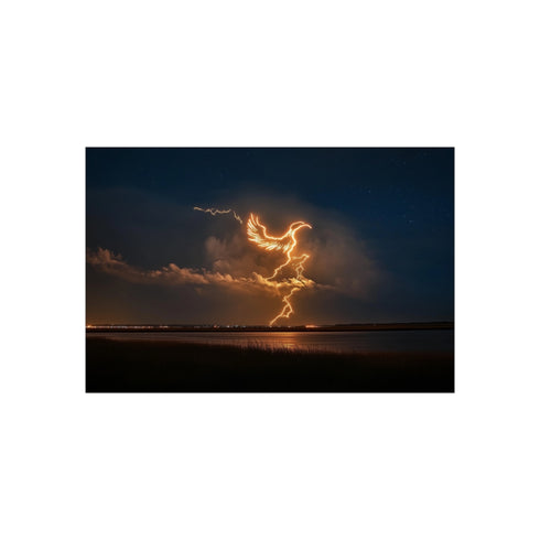 Buy Electrifying Phoenix Art Poster