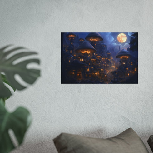 Buy Enchanted Moonlit Mushroom Poster