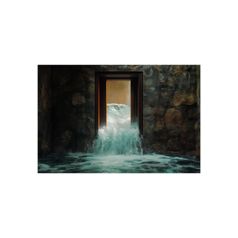 Buy Enchanted Waterfall Portal Poster