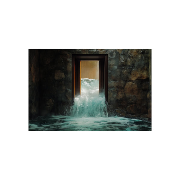 Buy Enchanted Waterfall Portal Poster
