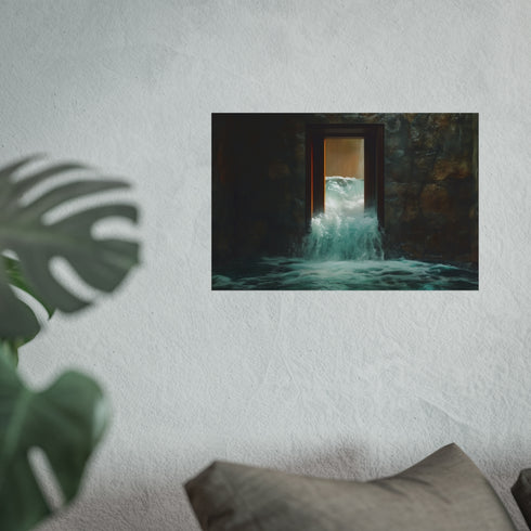 Buy Enchanted Waterfall Portal Poster