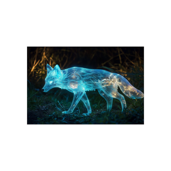 Buy Enchanting Glass Fox Poster