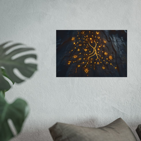 Buy Enchanting Glowing Runes Poster