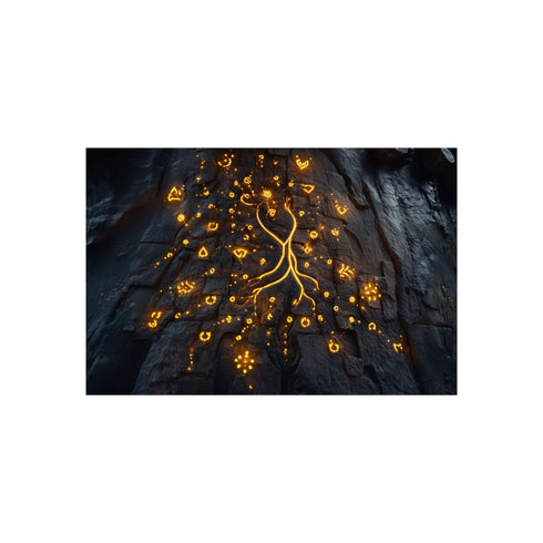 Buy Enchanting Glowing Runes Poster