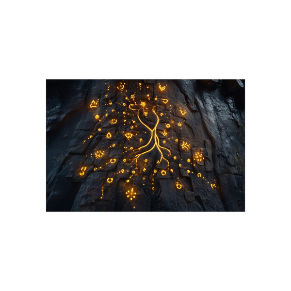Buy Enchanting Glowing Runes Poster