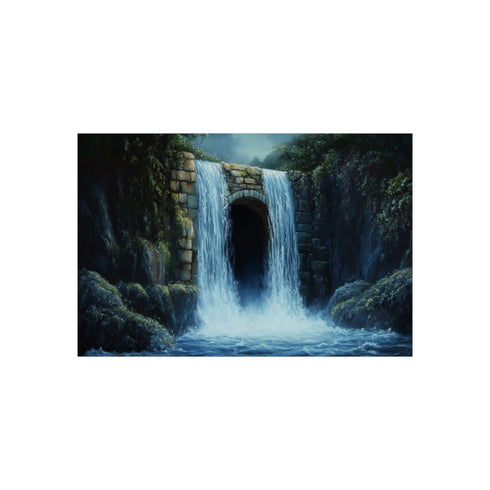 Buy Enchanting Waterfall Portal Poster