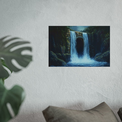 Buy Enchanting Waterfall Portal Poster