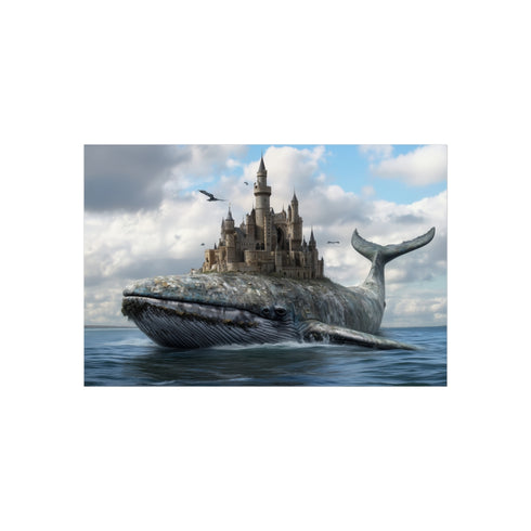 Buy Enchanting Whale Castle Poster